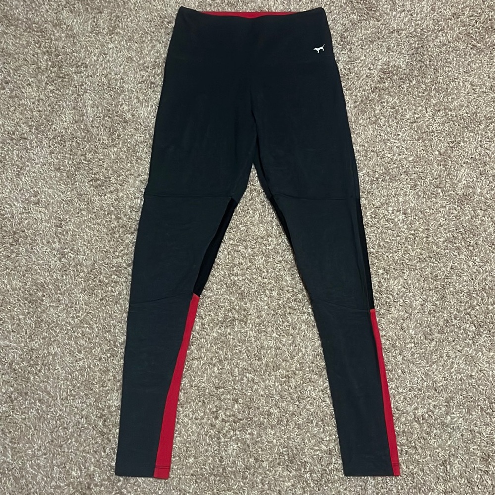 Victorias Secret PINK Red/Black/Grey Leggings